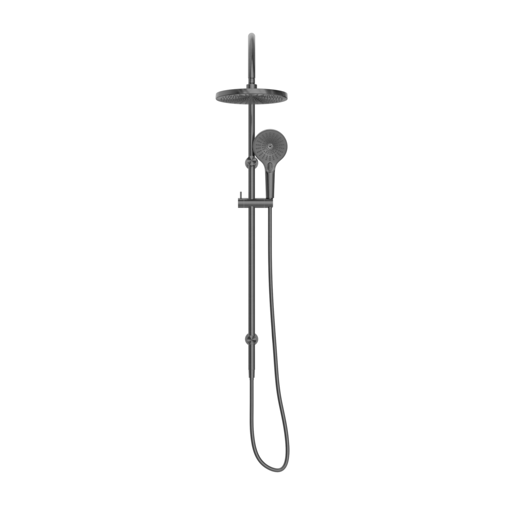 Nero NR251905eGR Opal Twin Shower Set - Graphite Gunmetal Grey