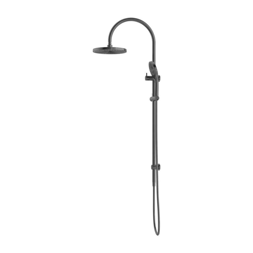 Nero NR251905eGR Opal Twin Shower Set - Graphite Gunmetal Grey