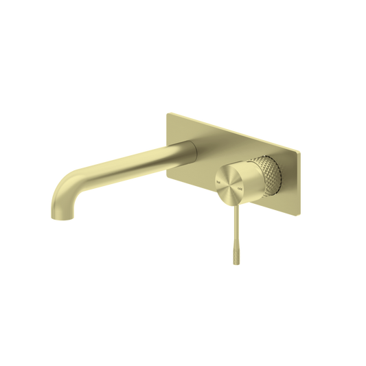 Nero NR251907aBG Opal Wall Basin / Bath Mixer - Brushed Gold