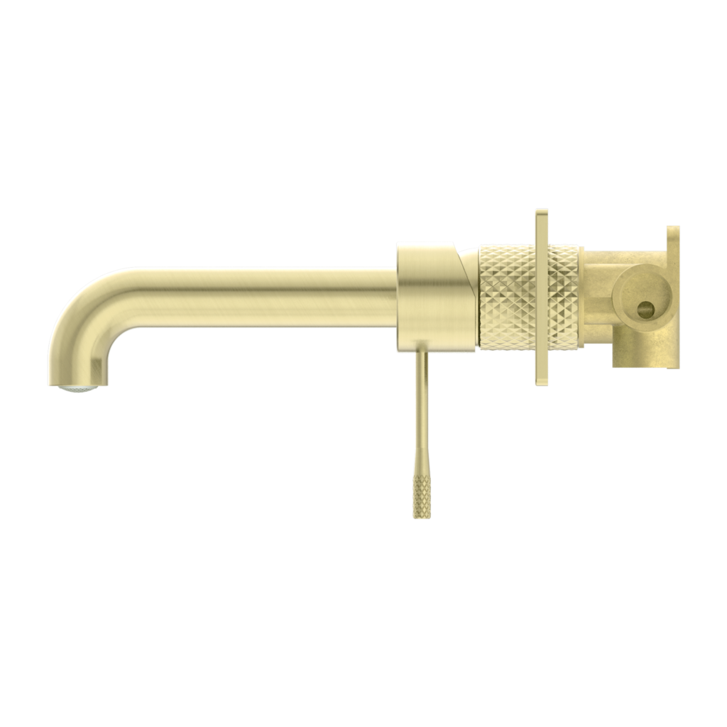 Nero NR251907aBG Opal Wall Basin / Bath Mixer - Brushed Gold