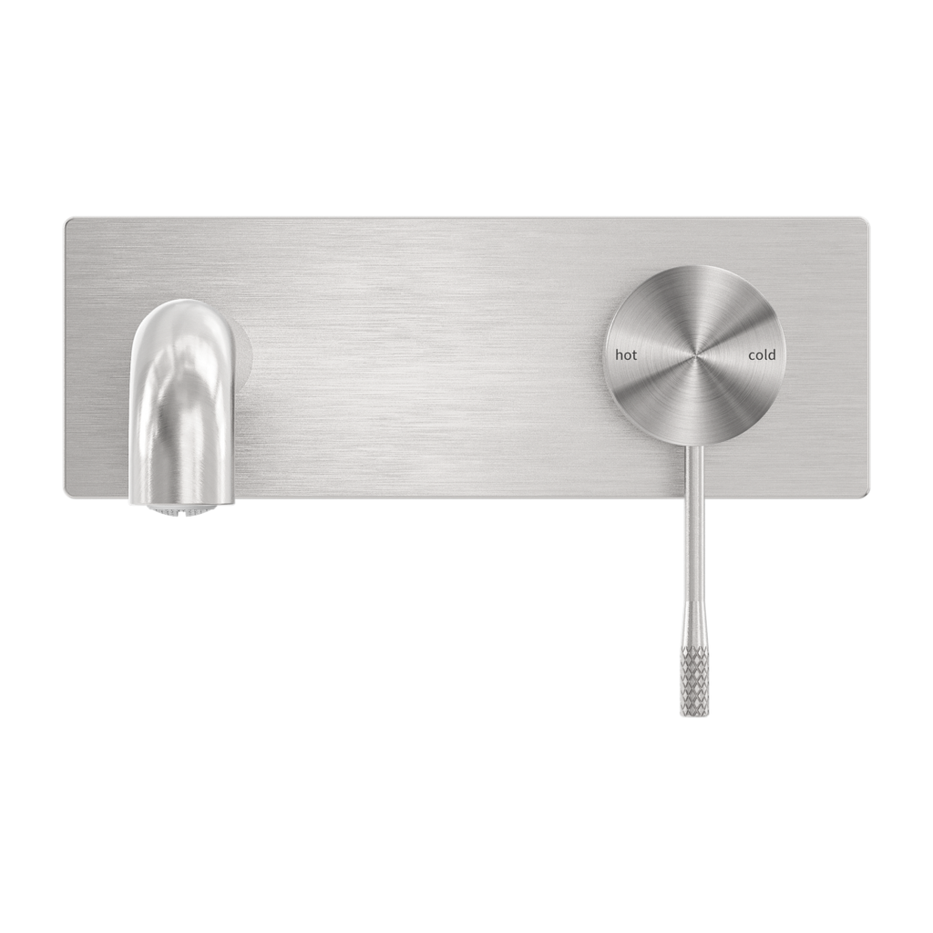 Nero NR251907aBN Opal Wall Basin / Bath Mixer - Brushed Nickel