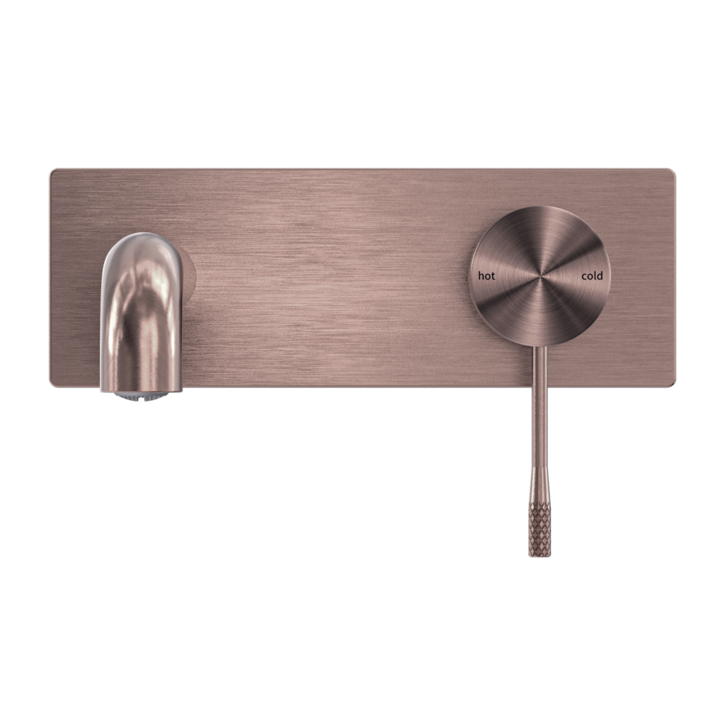 Nero NR251907aBZ Opal Wall Basin / Bath Mixer - Brushed Bronze