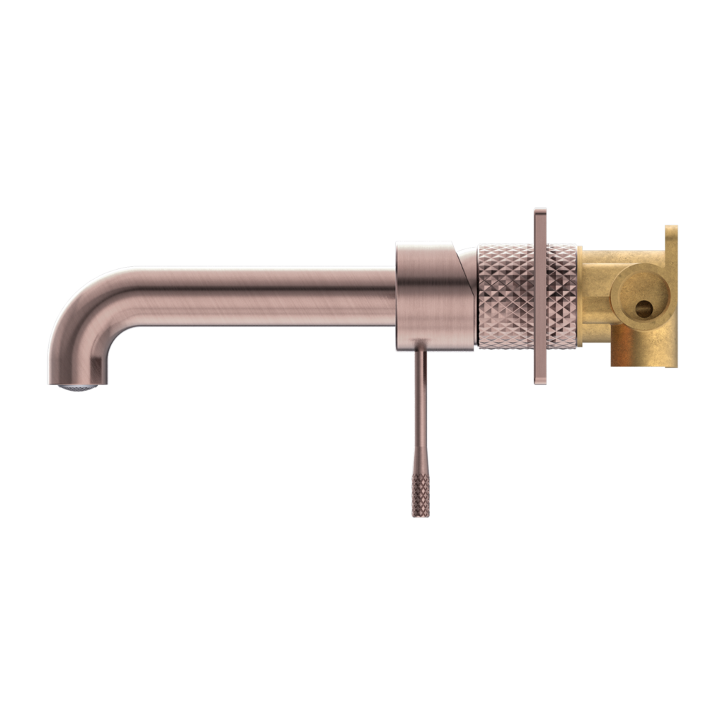 Nero NR251907aBZ Opal Wall Basin / Bath Mixer - Brushed Bronze