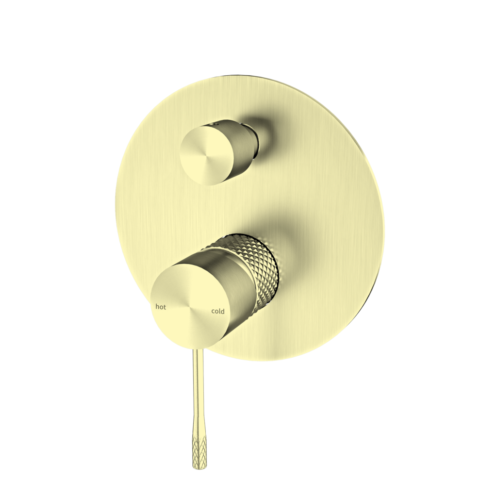 Nero NR251909aBG Opal Shower Mixer With Diverter - Brushed Gold