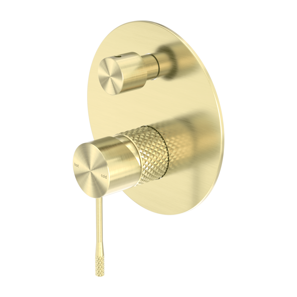Nero NR251909aBG Opal Shower Mixer With Diverter - Brushed Gold