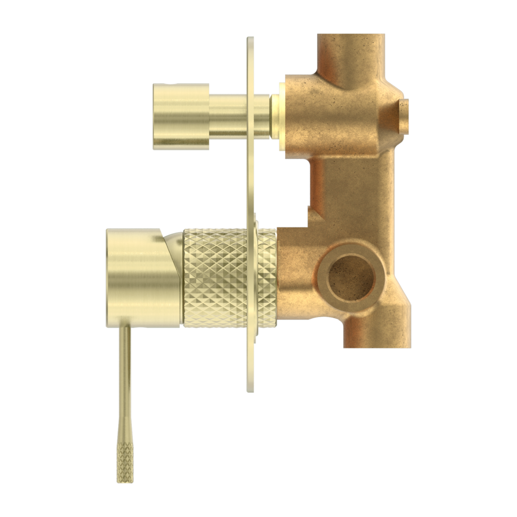 Nero NR251909aBG Opal Shower Mixer With Diverter - Brushed Gold