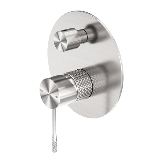 Nero NR251909aBN Opal Shower Mixer With Diverter - Brushed Nickel