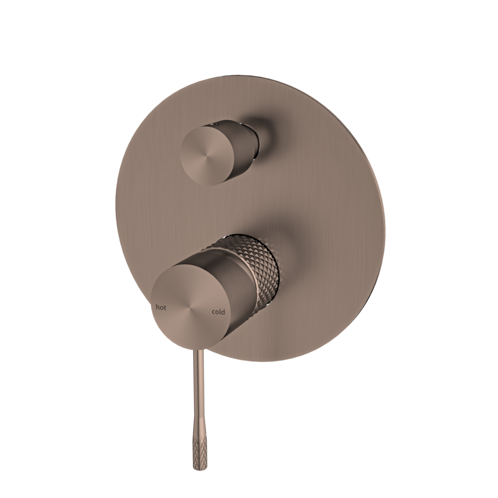 Nero NR251909aBZ Opal Shower Mixer With Diverter - Brushed Bronze