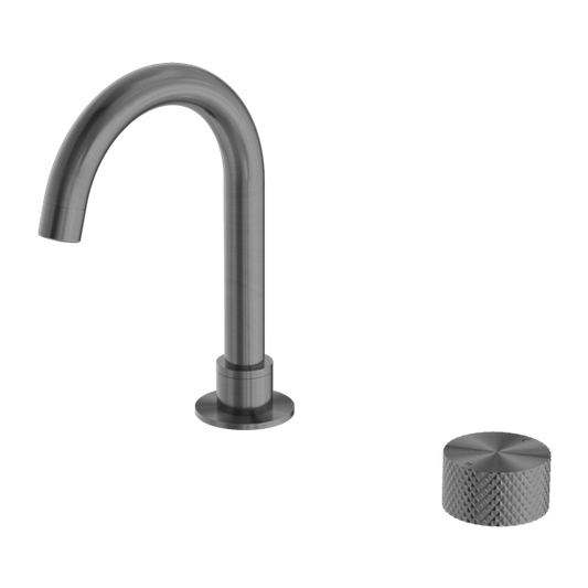 Nero NR252001GR Opal Progressive Basin Mixer - Gunmetal Grey