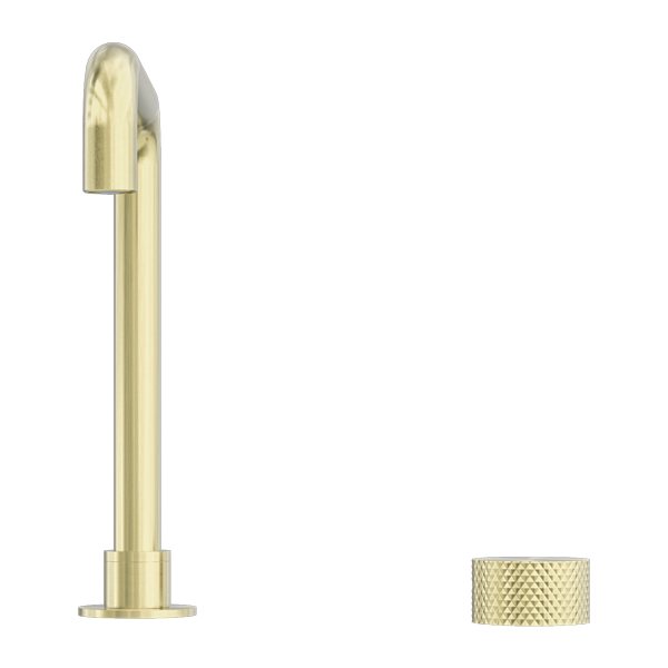 Nero NR252001aBG Opal Progressive Tall Basin Mixer Set - Brushed Gold