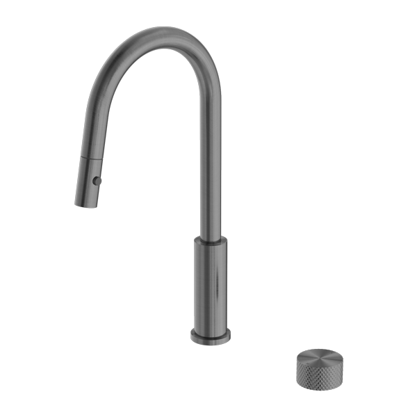 Nero NR252008GR Opal Progressive Pull Out Kitchen Mixer - Gunmetal Grey
