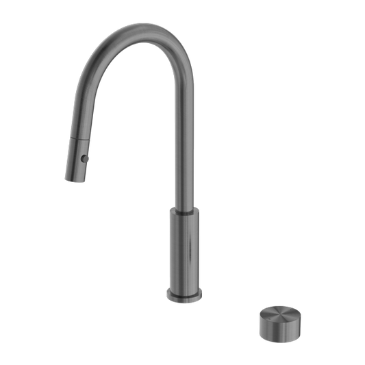 Nero NR271908GM Kara Progressive Pull Out Kitchen Mixer - Gunmetal Grey