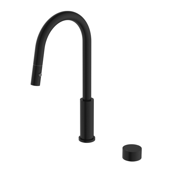 Nero NR271908MB Kara Progressive Pull Out Kitchen Mixer - Matte Black