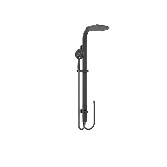 Nero NR281305bMB Rain Round Shower Set with Double Hose - Matte Black