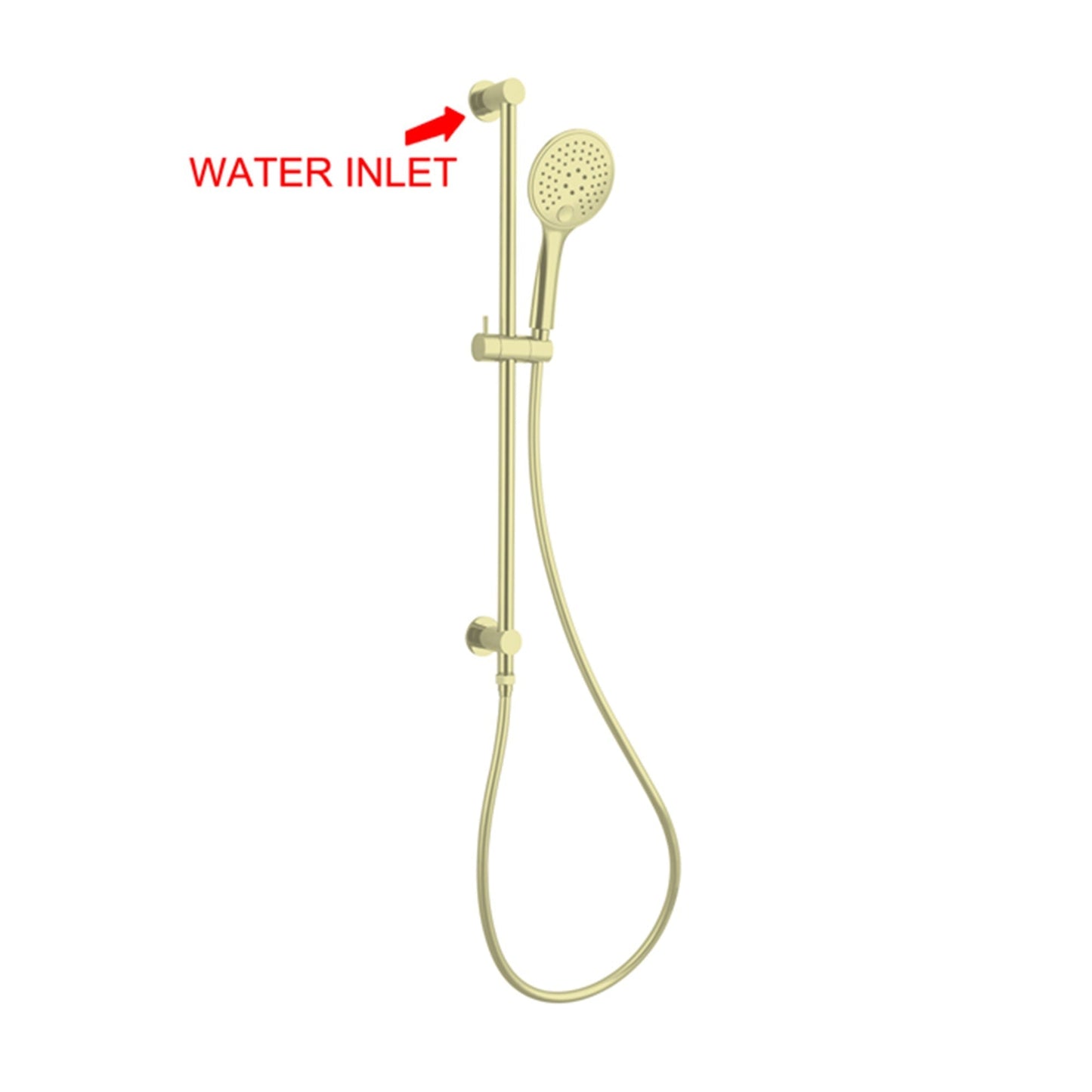 Nero NR314BG Dolce 3 Function Rail Shower - Brushed Gold