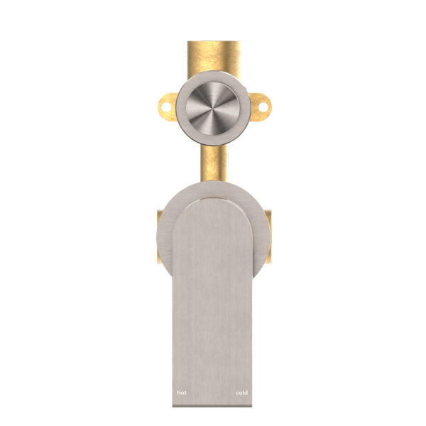 Nero NR321511GBN Bianca Shower / Bath Mixer with Diverter (Separate Backplates) - Brushed Nickel