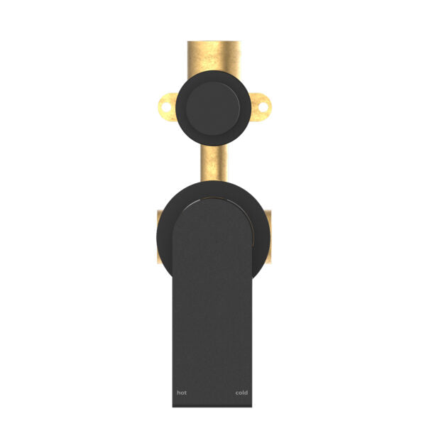 Nero NR321511GMB Bianca Shower / Bath Mixer with Diverter (Separate Backplates) - Matte Black