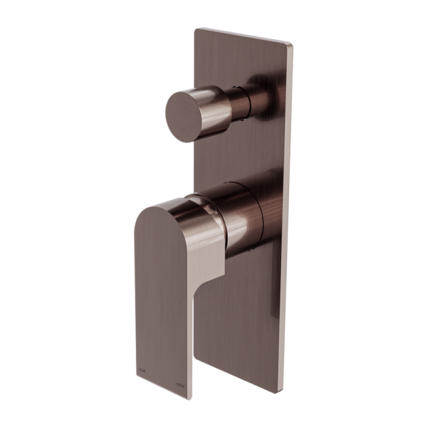 Nero NR321511ABZ Bianca Shower / Bath Mixer with Diverter - Brushed Bronze