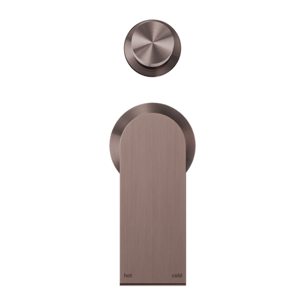 Nero NR321511GBZ Bianca Shower / Bath Mixer with Diverter (Separate Backplates) - Brushed Bronze