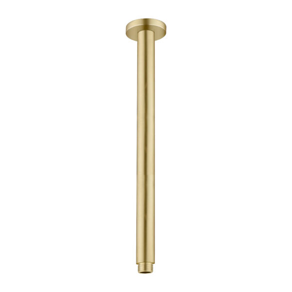Nero NR503300BG Round Ceiling Arm 300mm - Brushed Gold