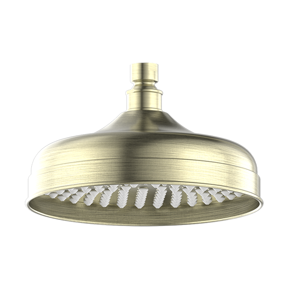 Nero NR508094AB York 200mm Shower Head - Aged Brass