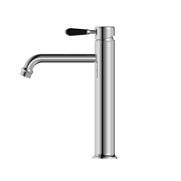 Nero York Straight Tall Basin Mixer - Chrome