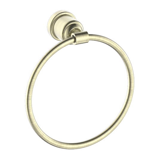 Nero NR6980AB York Towel Ring - Aged Brass