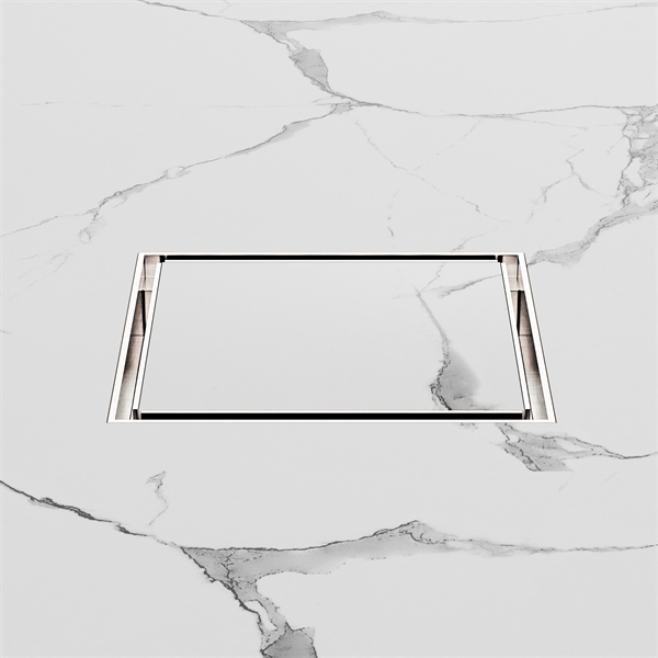 Nero NRFW008BN Tile Insert Floor Waste 100mm Outlet - Brushed Nickel