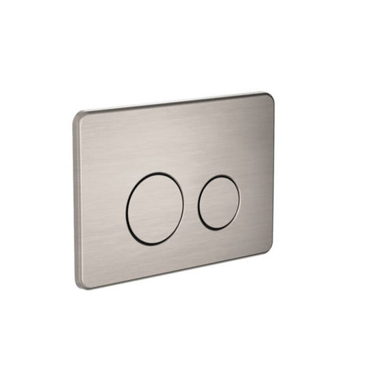 Nero NRPL001BN In Wall Toilet Push Plate - Brushed Nickel