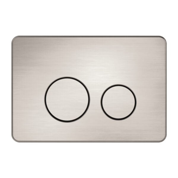Nero NRPL001BN In Wall Toilet Push Plate - Brushed Nickel