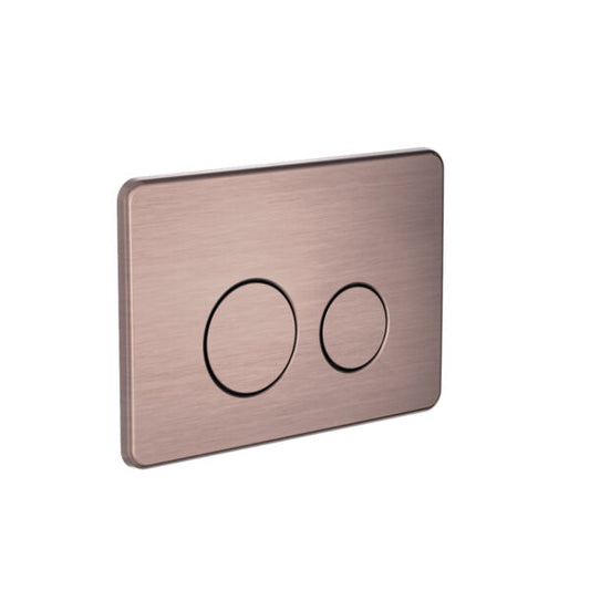 Nero NRPL001BZ In Wall Toilet Push Plate - Brushed Bronze