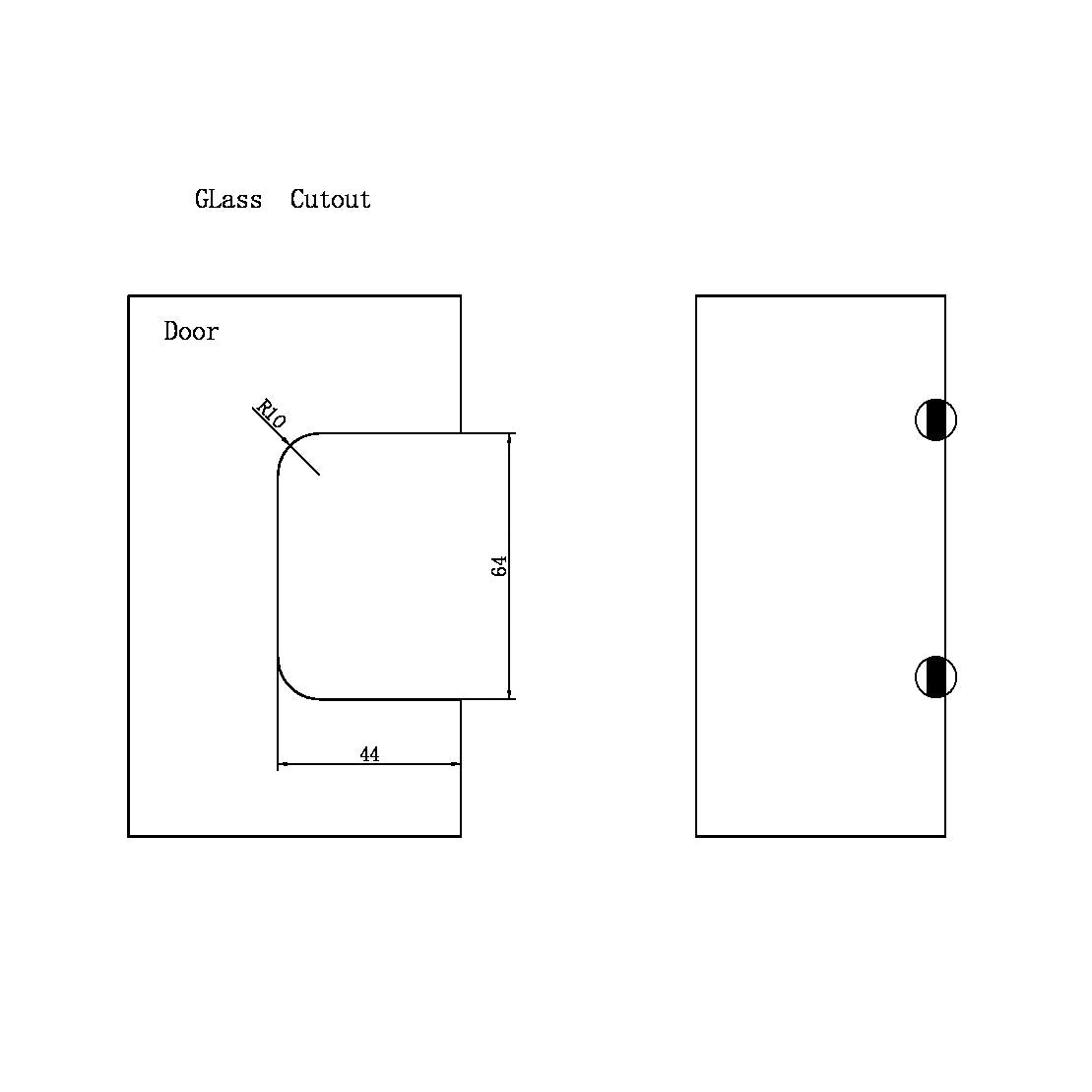 Nero NRSH101aBZ 90 Degree Glass To Wall Shower Hinge 10mm Glass - Brushed Bronze