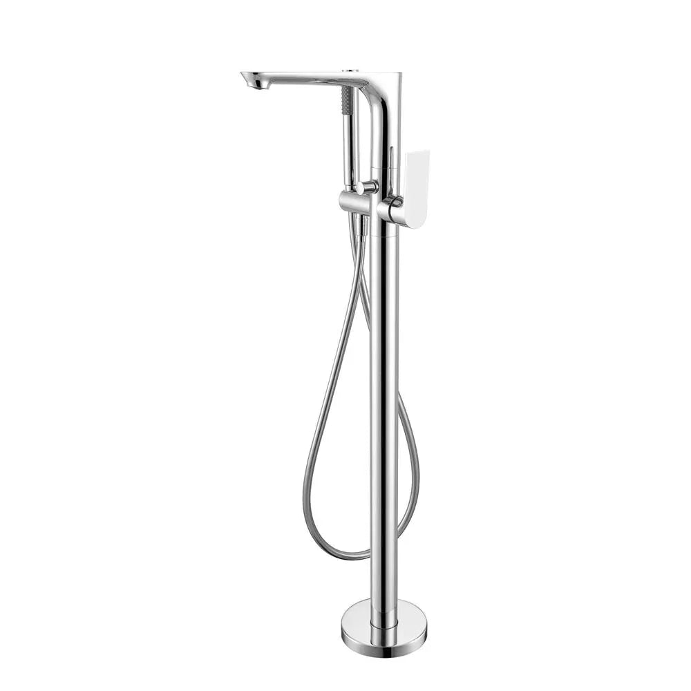 Nero NR321503aCH Bianca Freestanding Bath Mixer with Handshower - Chrome