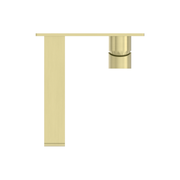 Nero Bianca Wall Basin/Bath Mixer - Brushed Gold