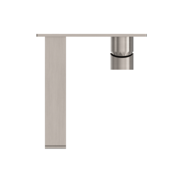 Nero Bianca Wall Basin/Bath Mixer - Brushed Nickel