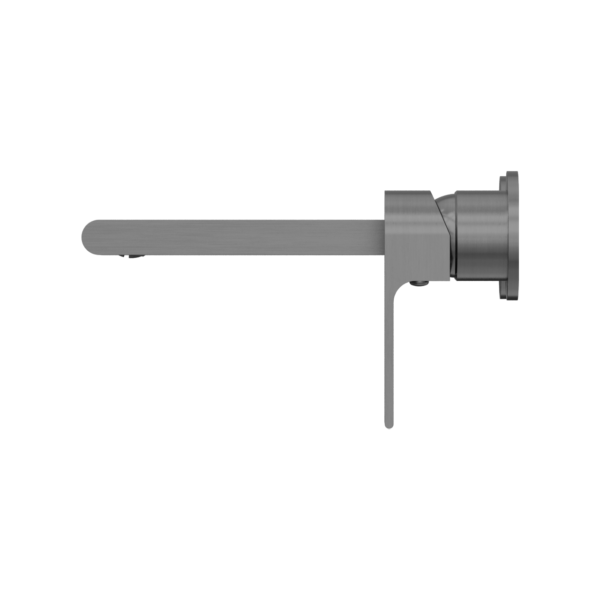 Nero Bianca Wall Basin/Bath Mixer (Separate Back Plate) - Gunmetal