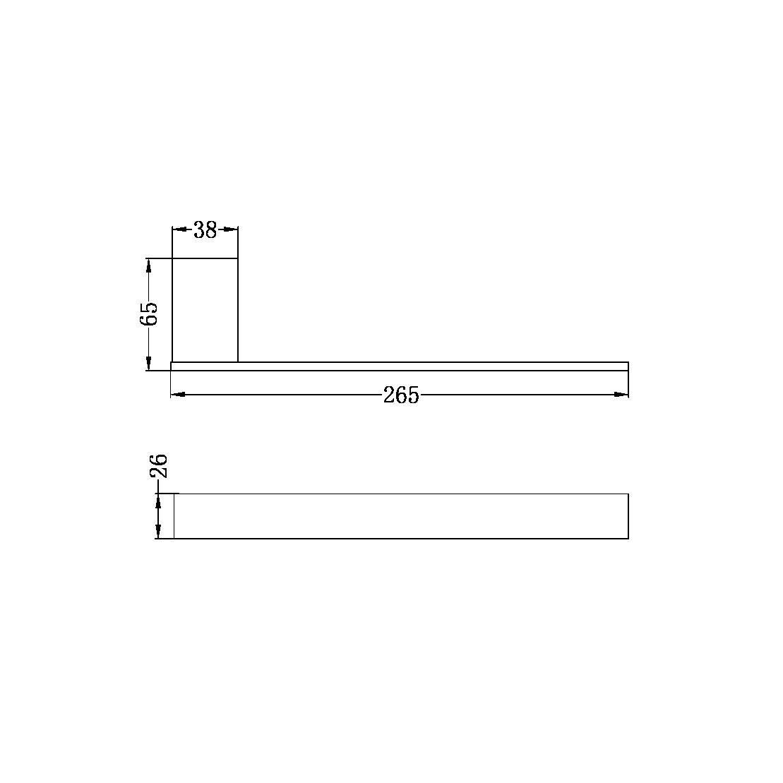 Nero NR4680BN Celia Hand Towel Rail - Brushed Nickel