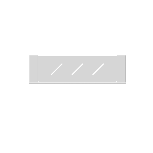Nero NR4687aCH Celia Metal Shelf - Chrome