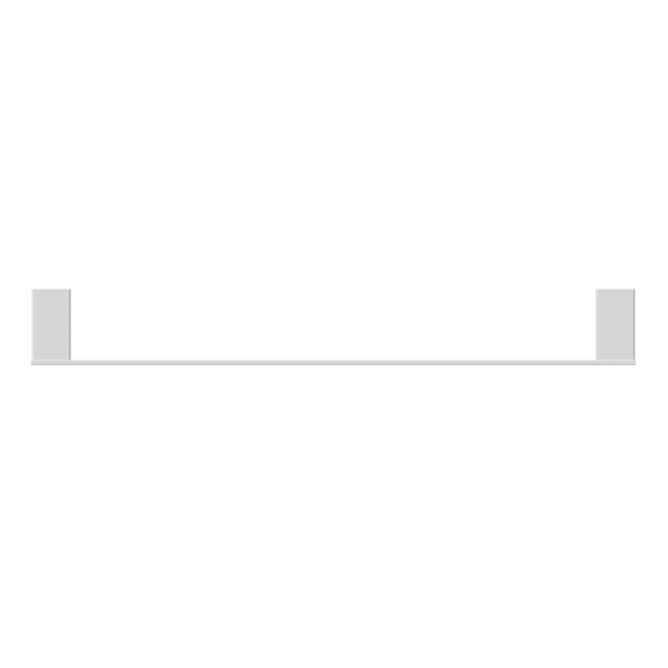 Nero Celia Single Towel Rail - Chrome