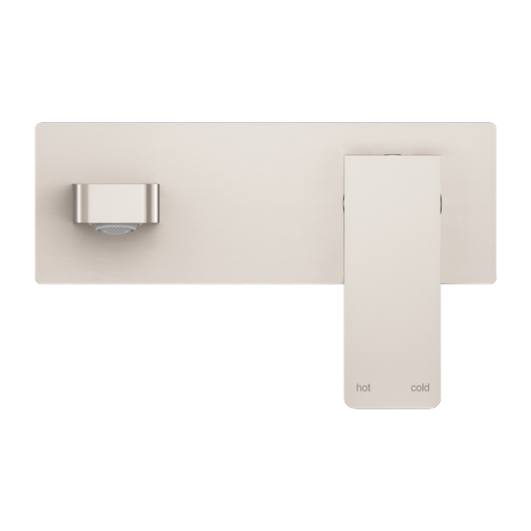 Nero NR301507ABN Celia Wall Basin/Bath Mixer - Brushed Nickel