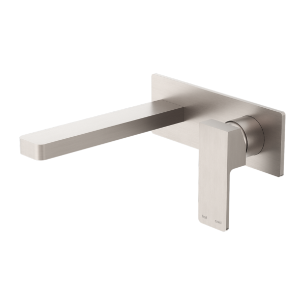 Nero NR301507ABN Celia Wall Basin/Bath Mixer - Brushed Nickel