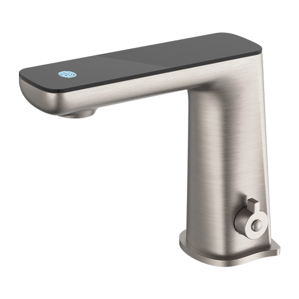 Nero NR222101BN Claudia Sensor Mixer with Black Top Display - Brushed Nickel