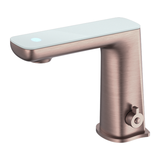 Nero NR222102BZ Claudia Sensor Mixer with White Top Display - Brushed Bronze