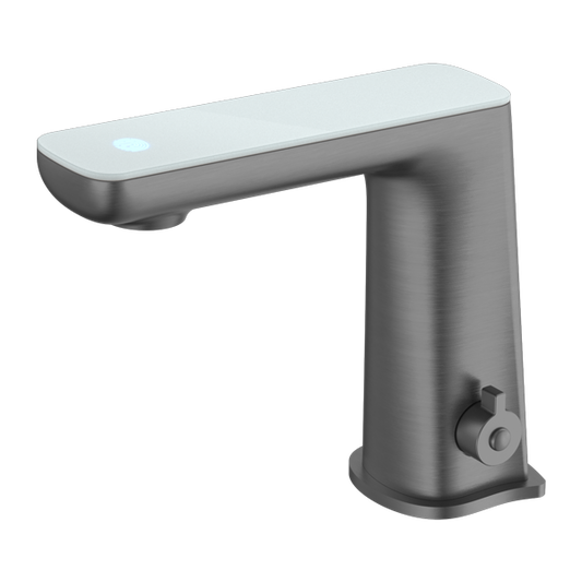 Nero NR222102GM Claudia Sensor Mixer with White Top Display - Gunmetal