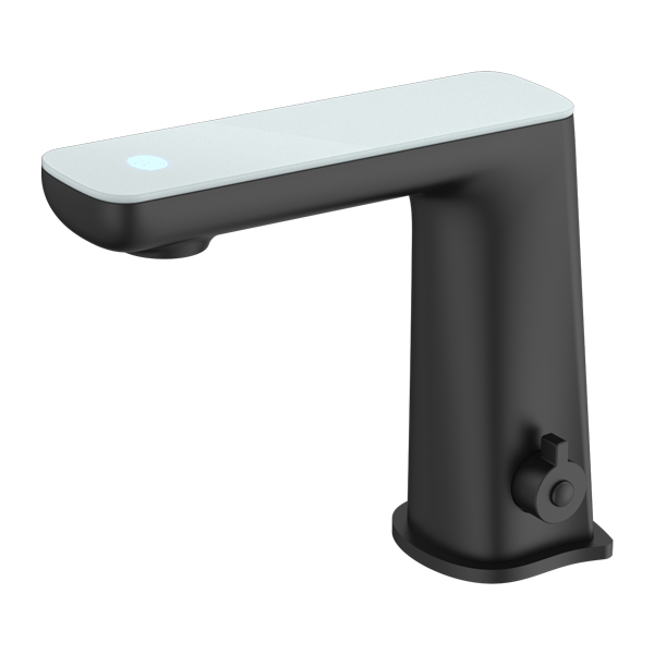 Nero NR222102MB Claudia Sensor Mixer with White Top Display - Matte Black