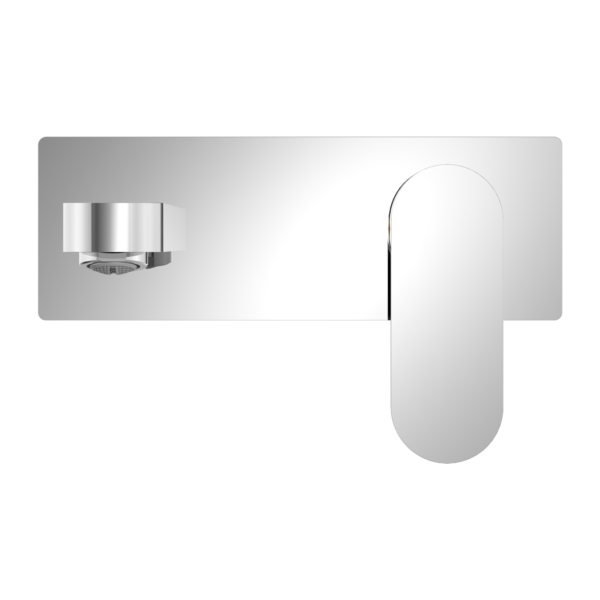 Nero NR301310aCH Ecco Wall Basin/Bath Mixer - Chrome