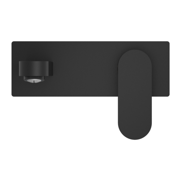 Nero NR301310aMB Ecco Wall Basin/Bath Mixer - Matte Black