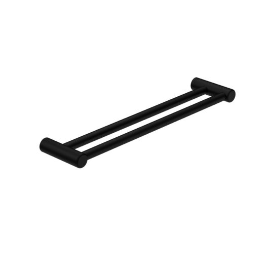 Nero Mecca Care 25mm Double Towel Grab Rail - Matte Black