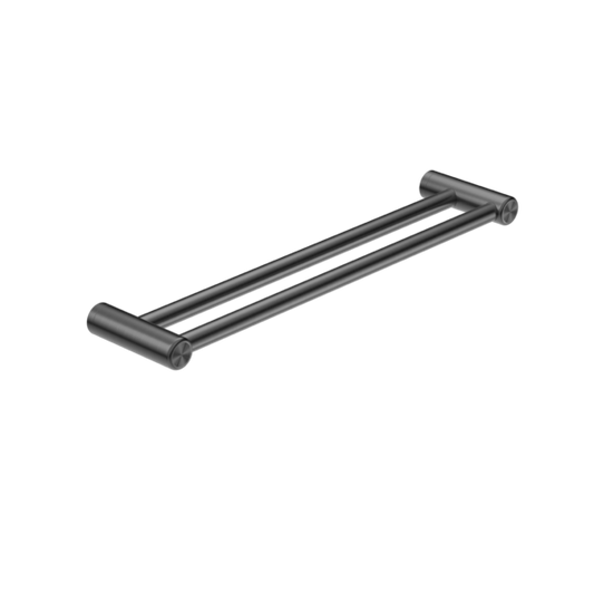 Nero Mecca Care 25mm Double Towel Grab Rail - Gunmetal
