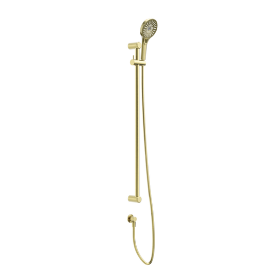 Nero Mecca Care Grab Rail and Adjustable Shower Rail Set -  Brushed Gold